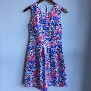 Charter Club Floral Keyhole Dress 2P